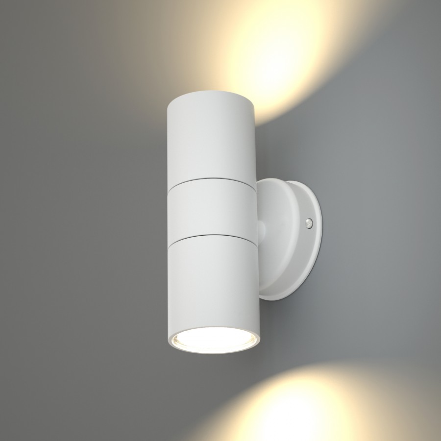 it-Lighting Ouachita 2xGU10 Outdoor Up-Down Wall Lamp White D:15.2cmx11.3cm (80200624)