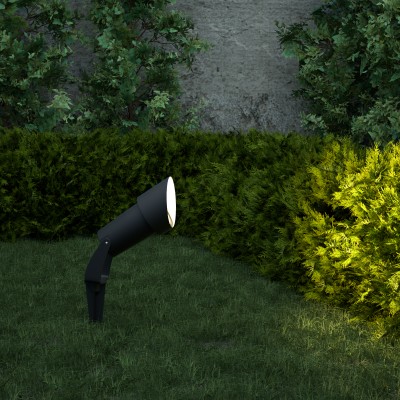 it-Lighting Shafer 1xGU10 Outdoor Spike Light Anthracite D:27cmx18cm (80600144)