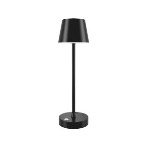 it-Lighting Tahoe Rechargeable LED 2W 3CCT Touch Table Lamp Black D38cmx11cm (80100210)