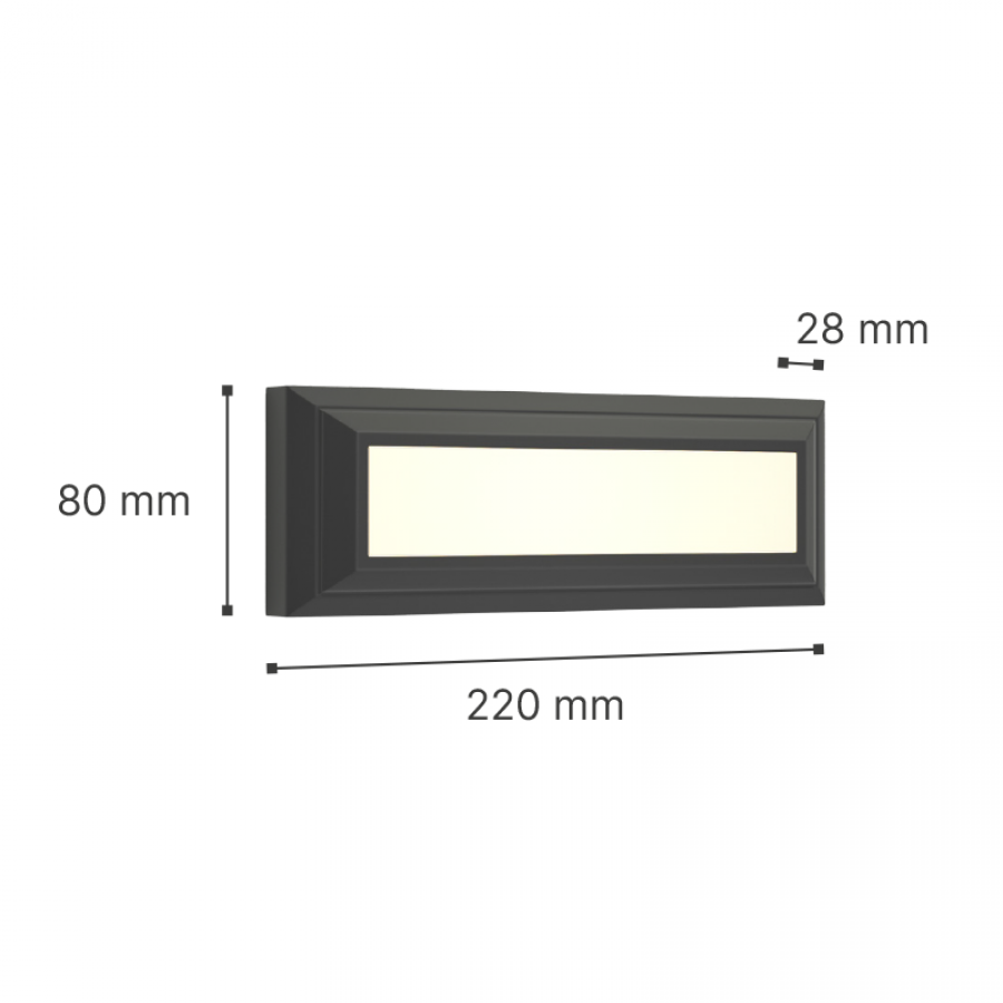 it-Lighting Willoughby LED 4W 3CCT Outdoor Wall Lamp White D:22cmx8cm (80201320)