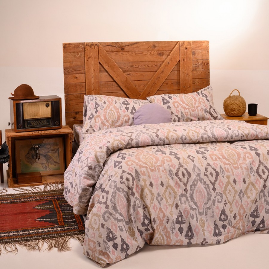 Σετ Σεντόνια King Size Masami Beige Winter Line 270X260 Melinen