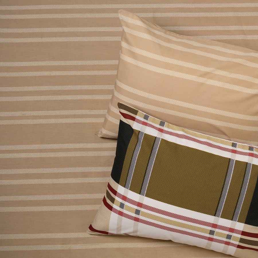 Σετ Σεντόνια King Size Με λάστιχο Henry Beige Ultra Line 180Χ200+32 Melinen