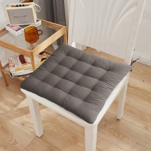 Μαξιλάρι Καρέκλας Τετράγωνο Brown/Grey 40Χ40 Melinen