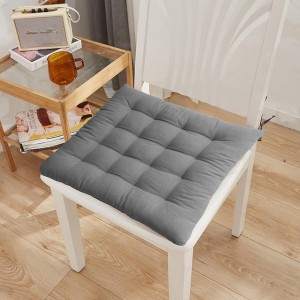 Μαξιλάρι Καρέκλας Τετράγωνο Dark Grey 40Χ40 Melinen