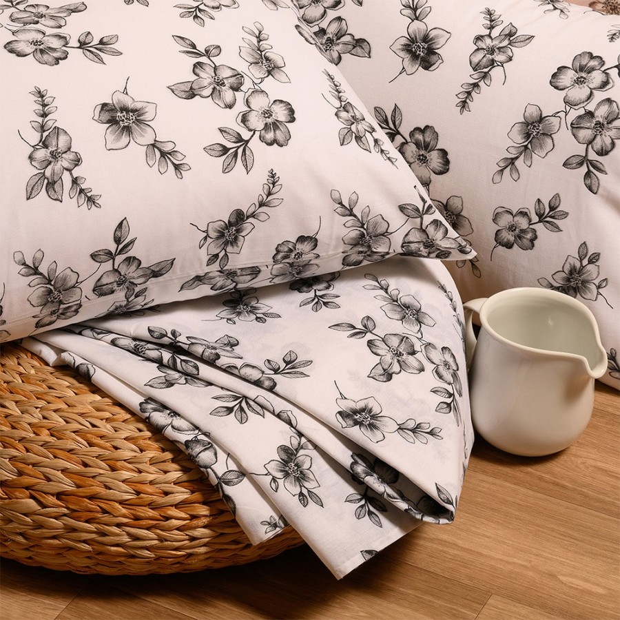 Σετ Κατωσέντονο Και Μαξιλαροθήκες King Size Με λάστιχο Zane Grey Ultra Line 180X200+32 Melinen