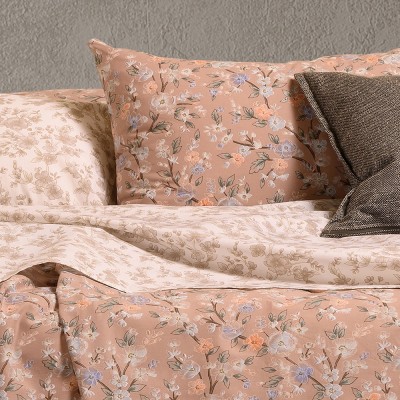 Σετ Σεντόνια King Size Amy Beige Ultra Line 260Χ270 Melinen