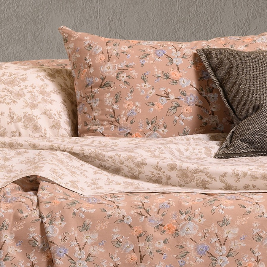 Σετ Σεντόνια King Size Amy Beige Ultra Line 260Χ270 Melinen