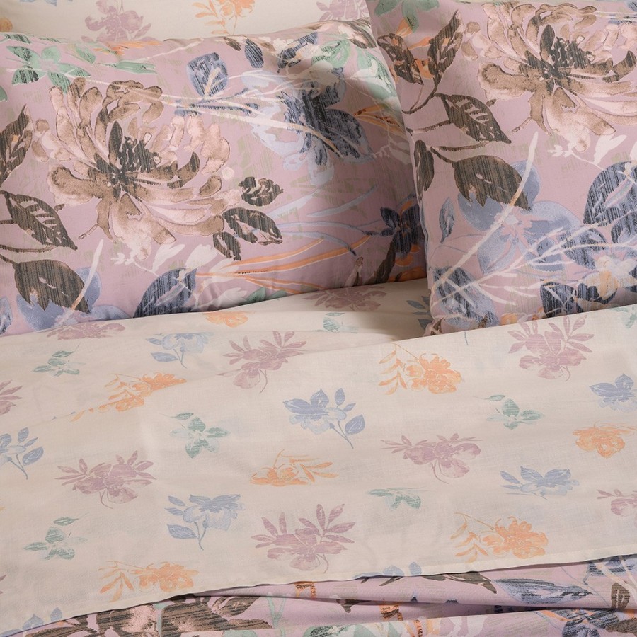 Σετ Σεντόνια King Size Elrod Lilac Casual Line 260Χ270 Melinen
