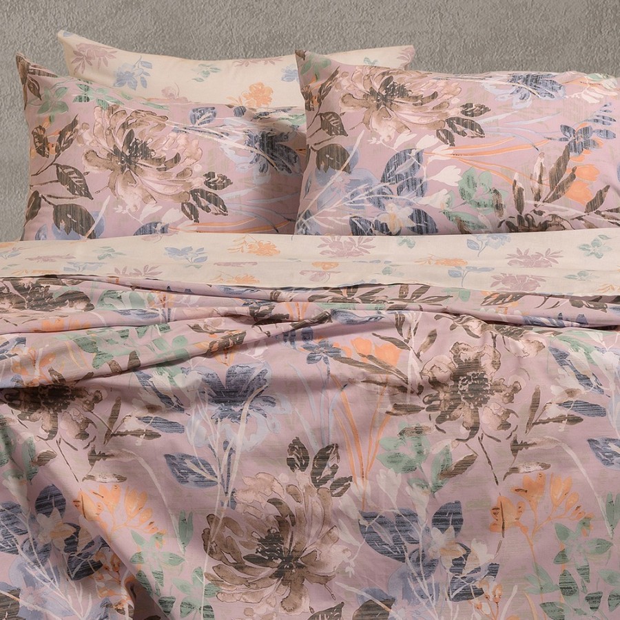 Σετ Σεντόνια King Size Elrod Lilac Casual Line 260Χ270 Melinen