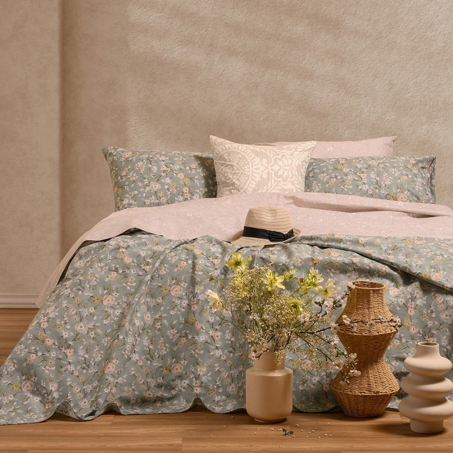 Σετ Σεντόνια Μονά Amy Aqua Ultra Line 170X270 Melinen