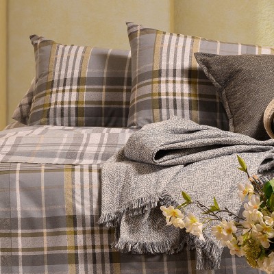 Σετ Σεντόνια Μονά Jonas Grey Ultra Line 170X270 Melinen Σετ Σεντόνια Μονά Jonas Grey Ultra Line 170X270 Melinen