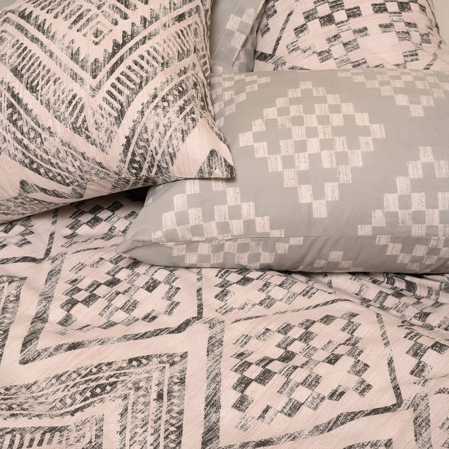 Σετ Σεντόνια Υπέρδιπλα Με λάστιχο Barrio Grey Casual Line 160Χ200+32 Melinen