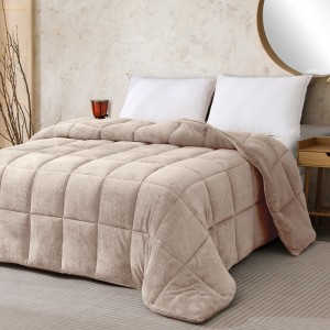 Κουβερτοπάπλωμα Υπέρδιπλο Shelby Beige 220Χ240 Melinen