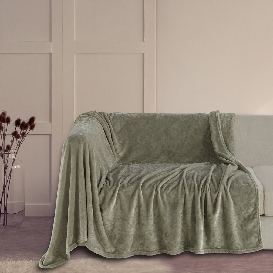 Ριχτάρι Πολυθρόνας Aria Olive/Grey 130X170 Melinen Ριχτάρι Πολυθρόνας Aria Olive/Grey 130X170 Melinen