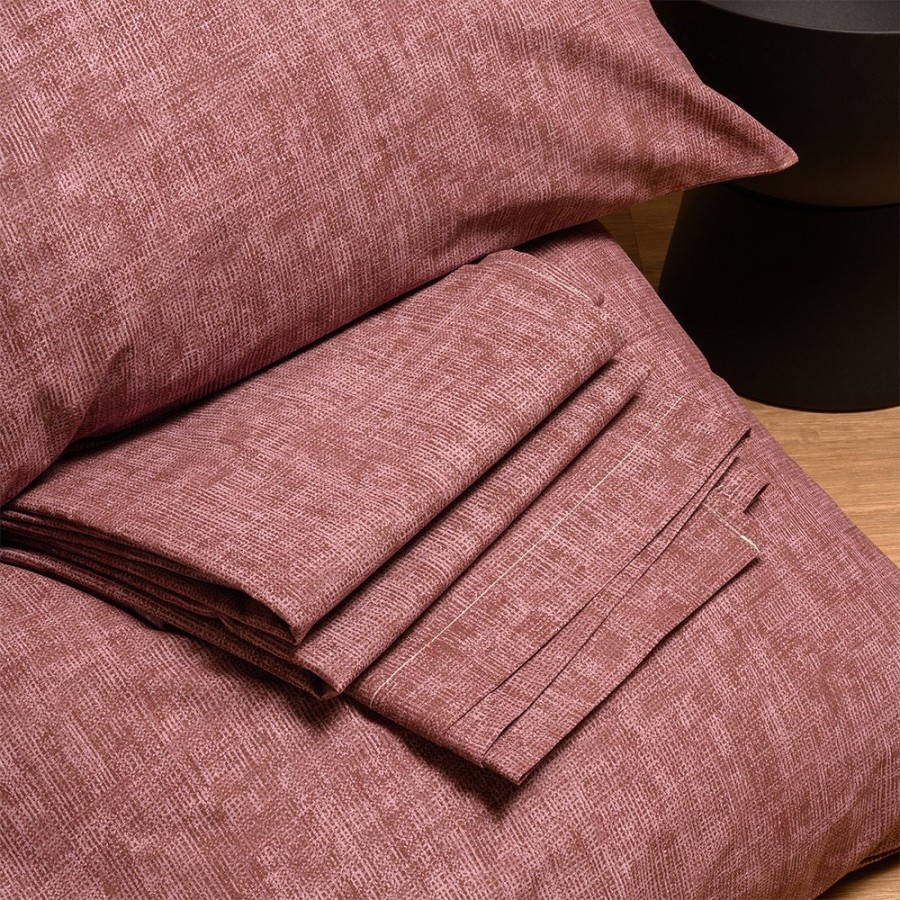 Σετ Κατωσέντονο Και Μαξιλαροθήκη Ημίδιπλο Με λάστιχο Amar Berry Casual Line Mini 120X200+32 Melinen