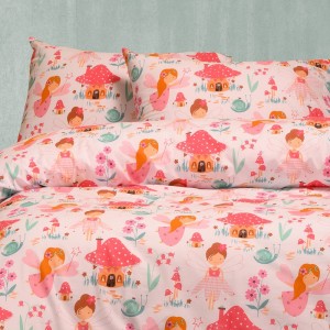 Σετ Κατωσέντονο Και Μαξιλαροθήκη Ημίδιπλο Με λάστιχο Magic Pink Kids Line Mini 120X200+32 Melinen