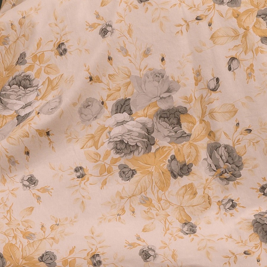 Σετ Κατωσέντονο Και Μαξιλαροθήκες King Size Με λάστιχο Peonia Grey Winter Line Mini 180X200+30 Melinen