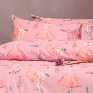 ΣΕΤ ΜΑΞΙΛΑΡΟΘΗΚΕΣ ΦΑΝΕΛΕΝΙΕΣ BALLET PINK (53X72) WINTER LINE KIDS