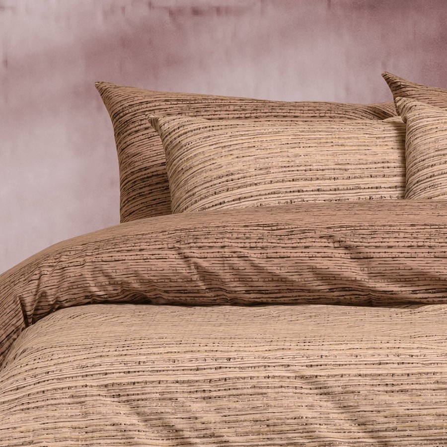 Σετ Σεντόνια Διπλά Cassio Beige Casual Line 205Χ270 Melinen