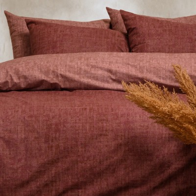 Σετ Σεντόνια Διπλά Με λάστιχο Amar Berry Casual Line 150Χ200+32 Melinen