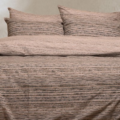 Σετ Σεντόνια Διπλά Με λάστιχο Cassio Grey Casual Line 150Χ200+32 Melinen