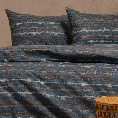 Σετ Σεντόνια King Size Ezra Blue Winter Line 270X260 Melinen Σετ Σεντόνια King Size Ezra Blue Winter Line 270X260 Melinen