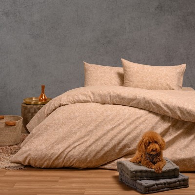 Σετ Σεντόνια King Size Με λάστιχο Hope Beige Winter Line 180Χ200+30 Melinen Σετ Σεντόνια King Size Με λάστιχο Hope Beige Winter Line 180Χ200+30 Melinen