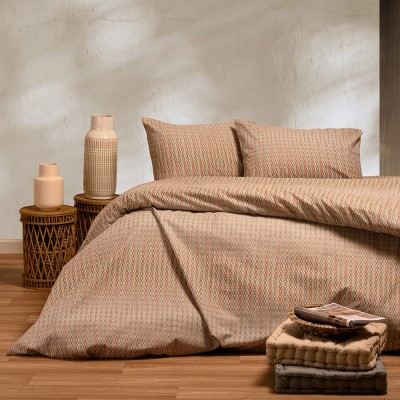 Σετ Σεντόνια King Size Με λάστιχο Tundra Beige Winter Line 180Χ200+30 Melinen