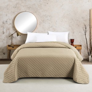 ΚΟΥΒΕΡΛΙ KING SIZE RENZO BEIGE/ECRU (260Χ240)