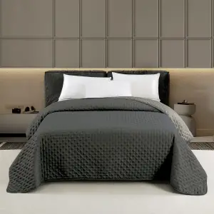 ΚΟΥΒΕΡΛΙ ΜΟΝΟ RENZO ANTHRACITE/GREY (160Χ240)