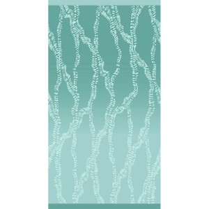 Πετσέτα Θαλάσσης Velour Jacquard Εμπριμέ Chain Aqua 86X160 Melinen