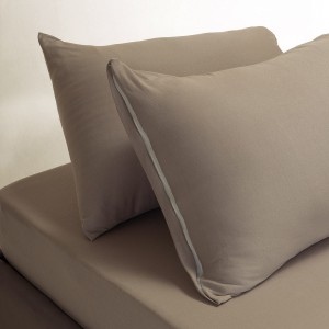 Σεντόνι Jersey Και Μαξιλαροθήκες King Size Με λάστιχο Greige 180X200+35 Melinen