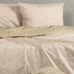 Σετ Μαξιλαροθήκες Πανωσέντονου Amour Light Mocca Ultra Line 50X70 Melinen