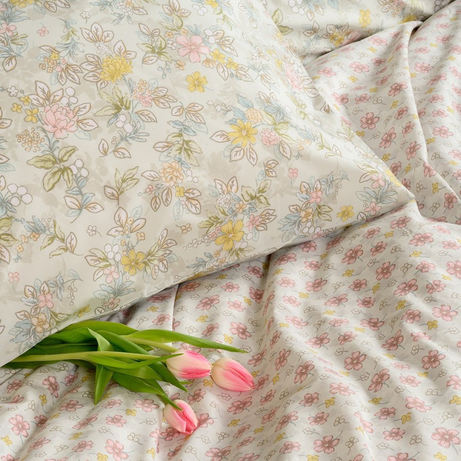Σετ Μαξιλαροθήκες Πανωσέντονου Chloe Aqua Casual Line 50X70 Melinen