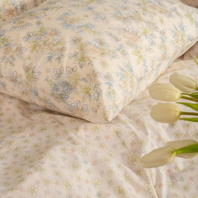 Σετ Σεντόνια King Size Με λάστιχο Chloe Peach Casual Line 180X200+32 Melinen