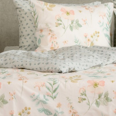 Σετ Σεντόνια Μονά Με λάστιχο Dolores Pastel Casual Line 100Χ200+32 Melinen