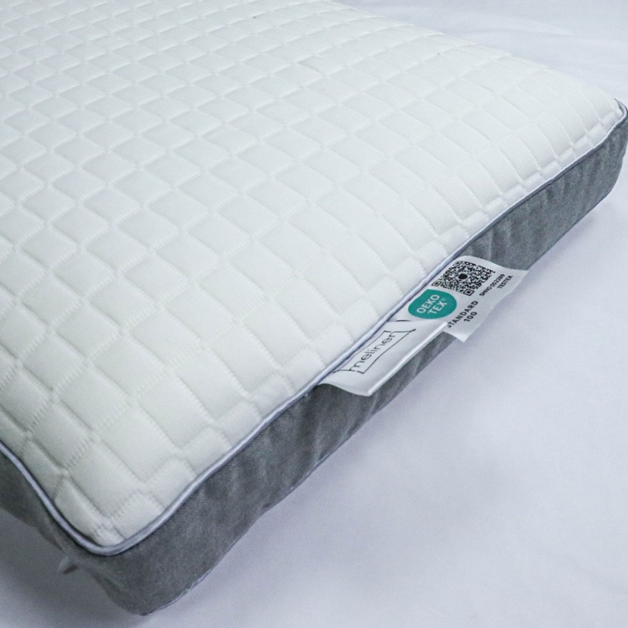 Μαξιλάρι Ύπνου Memory Foam Ανατομικό Λευκό Μέτριο Προς Μαλακό 40X60 Melinen