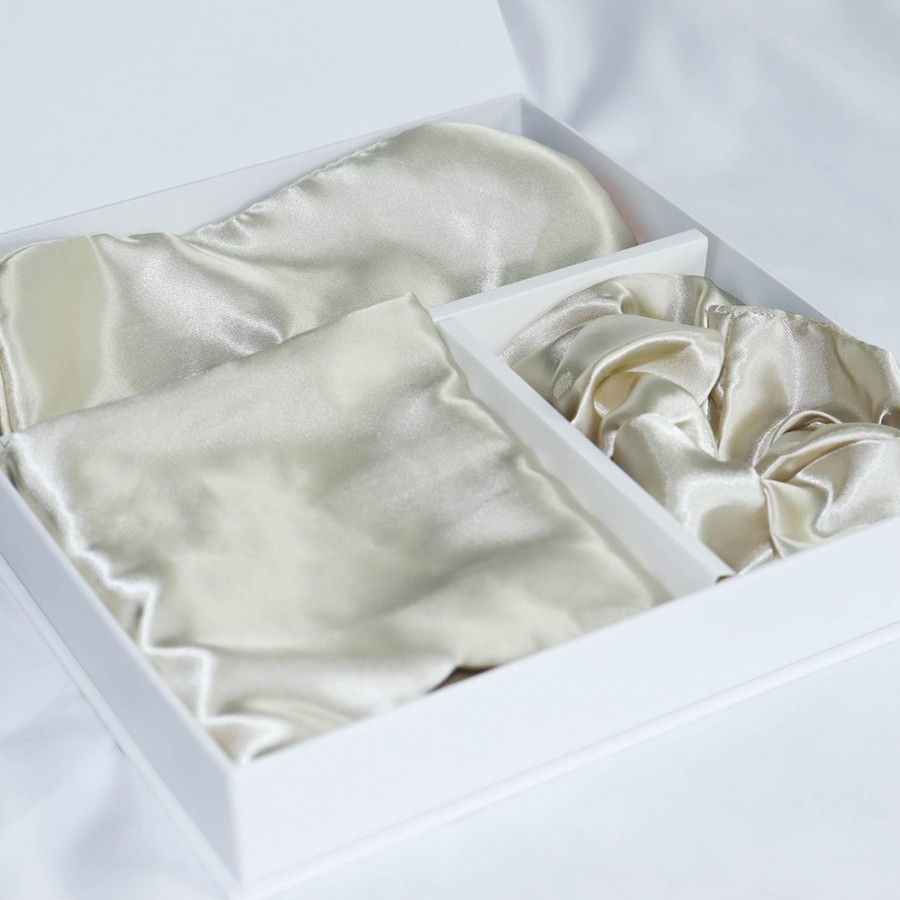 Σετ Δώρου 3Τμχ Μπεζ Pure Silk Melinen