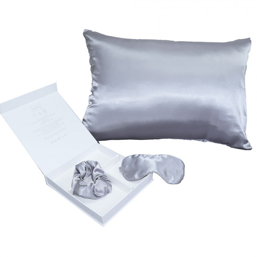 Σετ Δώρου 3Τμχ Γκρι Pure Silk Melinen