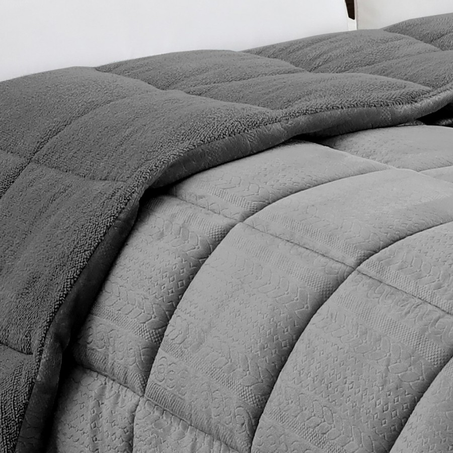 Κουβερτοπάπλωμα Μονό Shelby Anthracite 160X220 Melinen