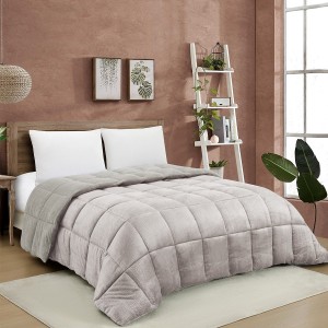 Κουβερτοπάπλωμα Μονό Shelby Greige 160X220 Melinen