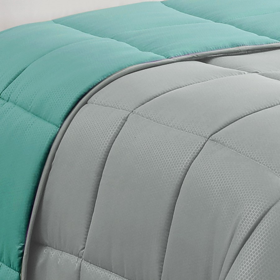 Πάπλωμα Μονό Brooklyn Grey/Petrol 160X220 Melinen