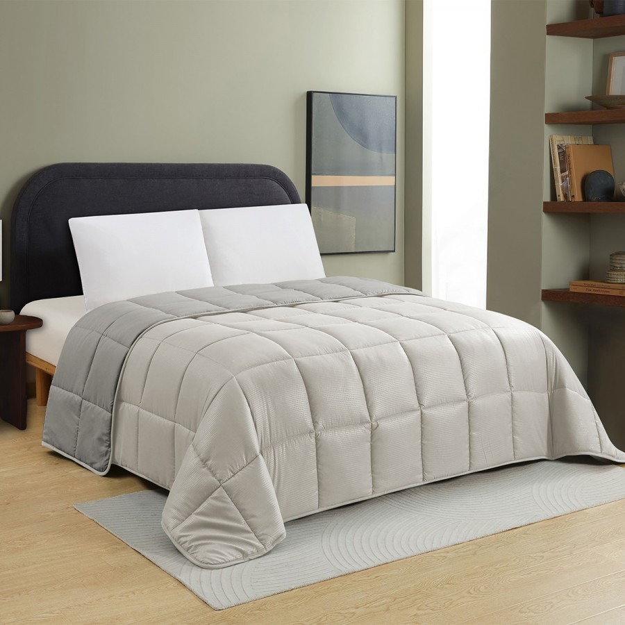 Πάπλωμα Μονό Brooklyn Silver/Grey 160X220 Melinen