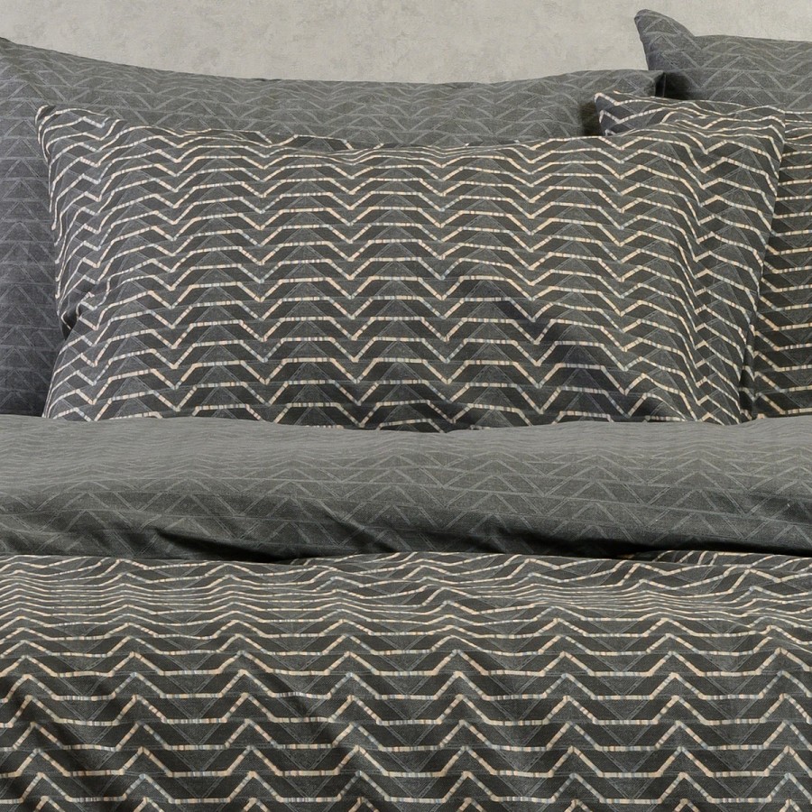 Παπλωματοθήκη Μονή Paris Anthracite 165X245 Melinen