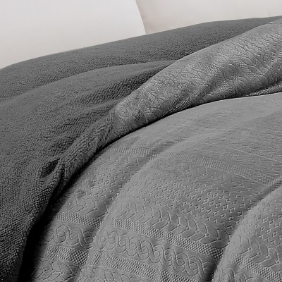 Παπλωματοθήκη Μονή Shelby Anthracite 165X225 Melinen