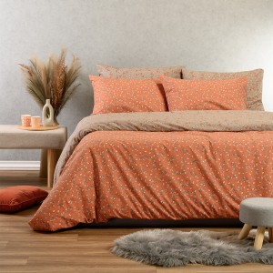 Παπλωματοθήκη Υπέρδιπλη Cesare Apricot 225X245 Melinen