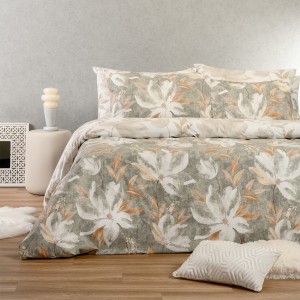 Παπλωματοθήκη Υπέρδιπλη Giulia Grey 225X245 Melinen