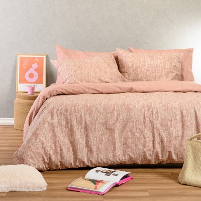 Παπλωματοθήκη Υπέρδιπλη Milan Rose 225X245 Melinen