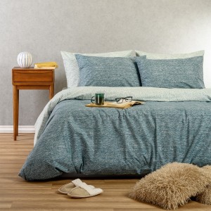 Παπλωματοθήκη Υπέρδιπλη Rafaelo Petrol 225X245 Melinen