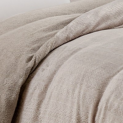 Παπλωματοθήκη Υπέρδιπλη Shelby Greige 225X245 Melinen